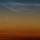 Cometa NEOWISE visto desde Hungría el 3 de julio de 2020.